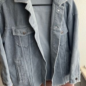 Zara Corduroy Jacket- baby blue